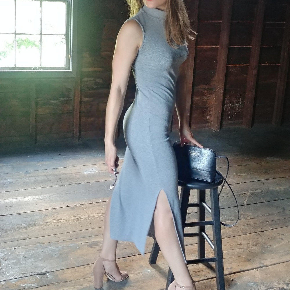 Mock Midi Dress